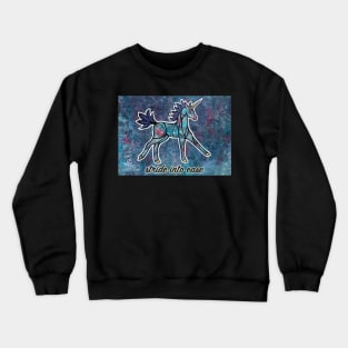 Stride into Ease. Magical Unicorn Watercolor Illustration. Crewneck Sweatshirt